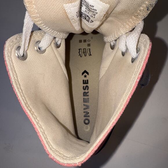 Converse Chuck Taylor All Star High Top Sneakers Pink/Salmon Women’s Size 10 - Picture 11 of 13